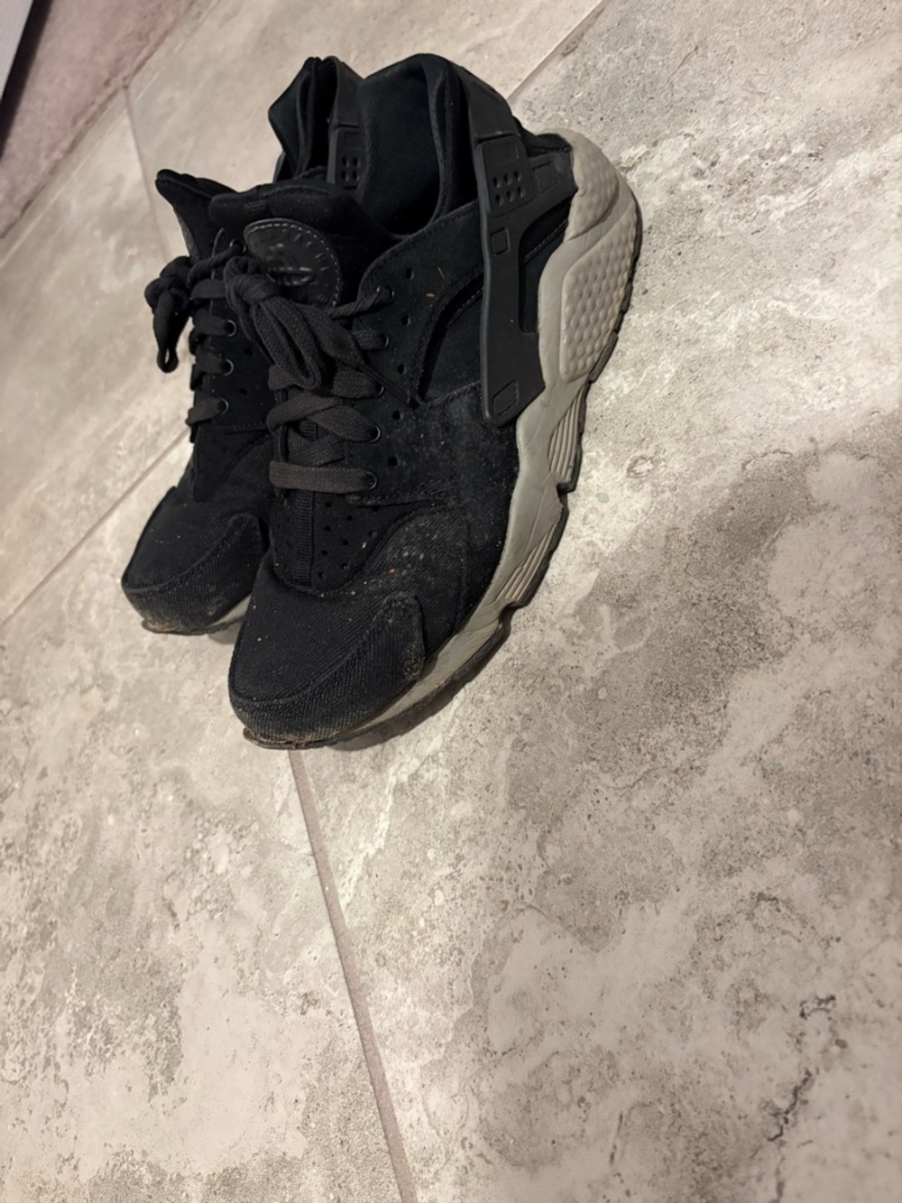 Nike Black and Brown Huarache Sneakers